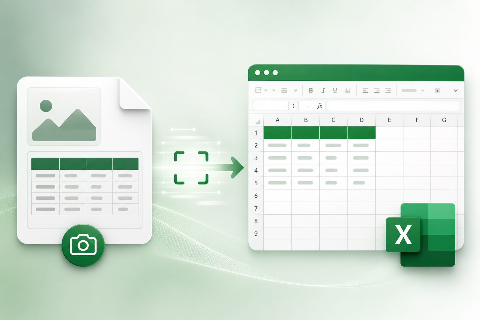 Move the Data in the Image to Excel: OCR Supported Conversion with KodaPdf